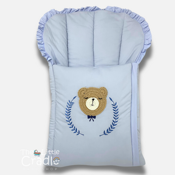 Classic Nest- Crochet Blue Bear