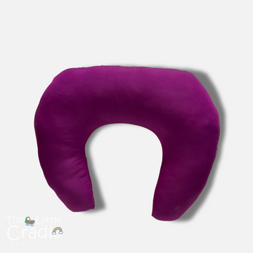 Nursing Pillow -Purple Cotton Satin