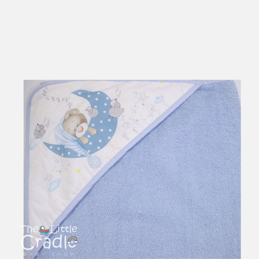 Long Bath Towel - Teddy Bear Print