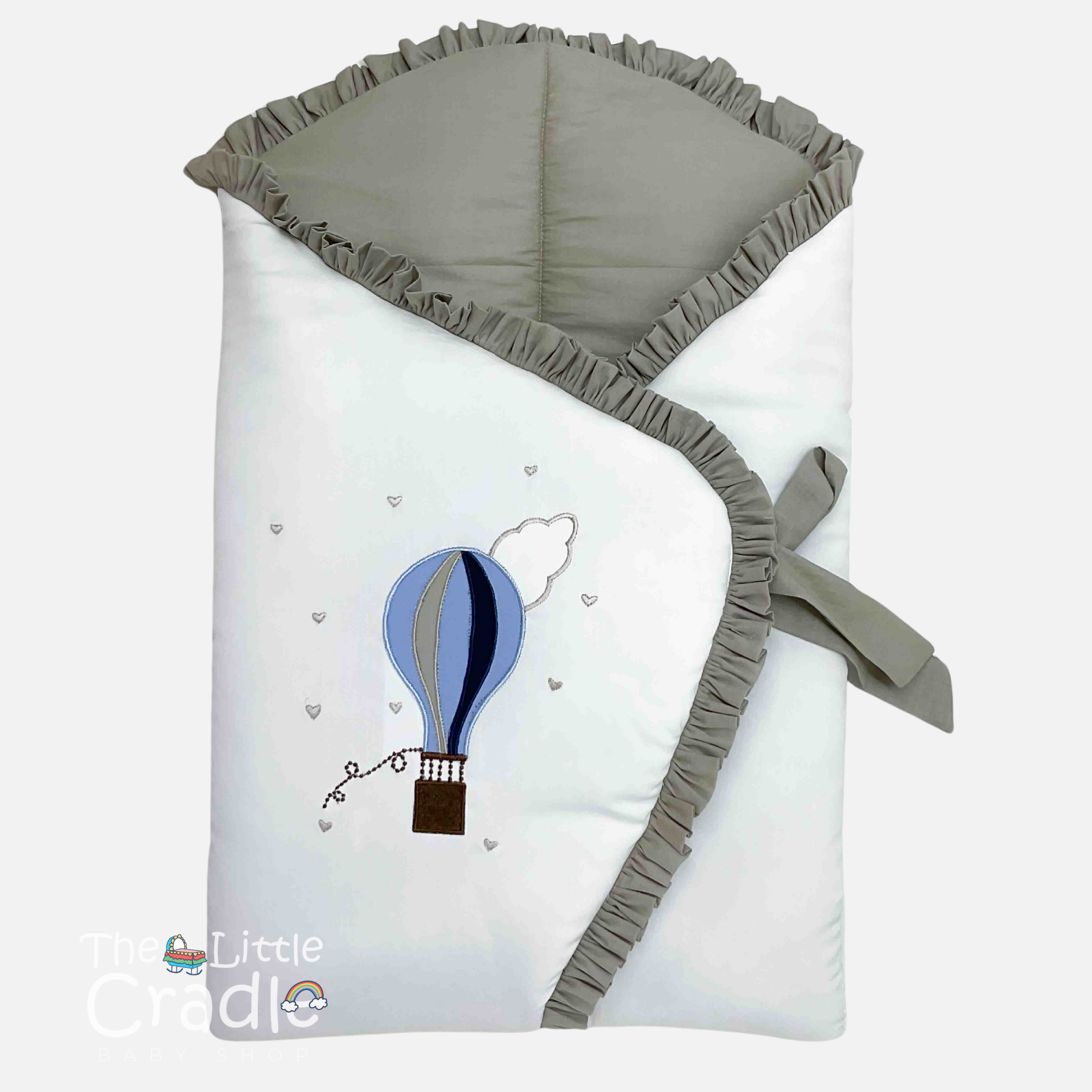 Classic Nest - Hot Air Balloon (heart) Grey