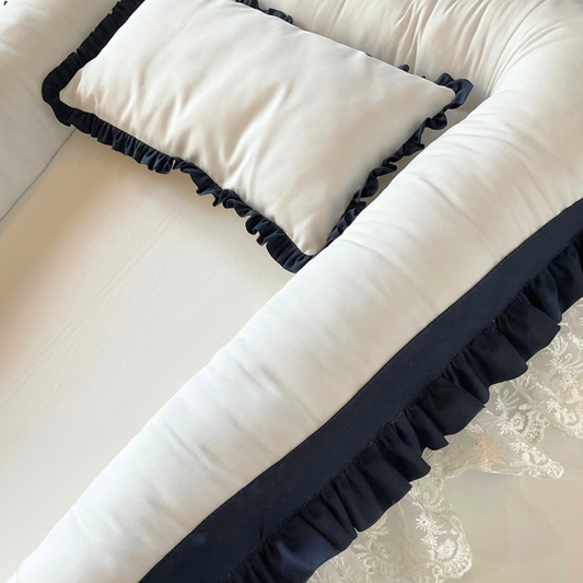 Cocoon- Navy Blue & Offwhite
