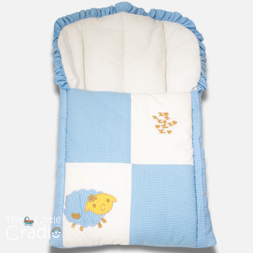 Classic Nest- Blue & White Sheep