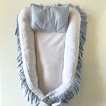 Cocoon- Light Blue & Offwhite