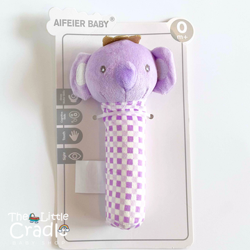 Baby Rattle Chu Chu Toy - Elephant (Purple)