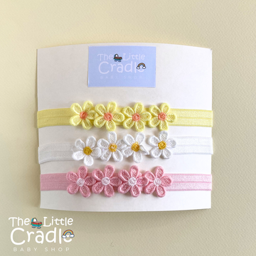 Baby Flower Headbands - F-01 Pack of 3