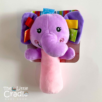 Baby Rattle Chu Chu Toy - Elephant (Purple-Pink)