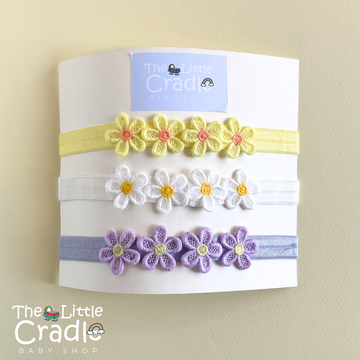 Baby Flower Headbands - F-03 Pack of 3