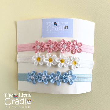 Baby Flower Headbands - F-06 Pack of 3