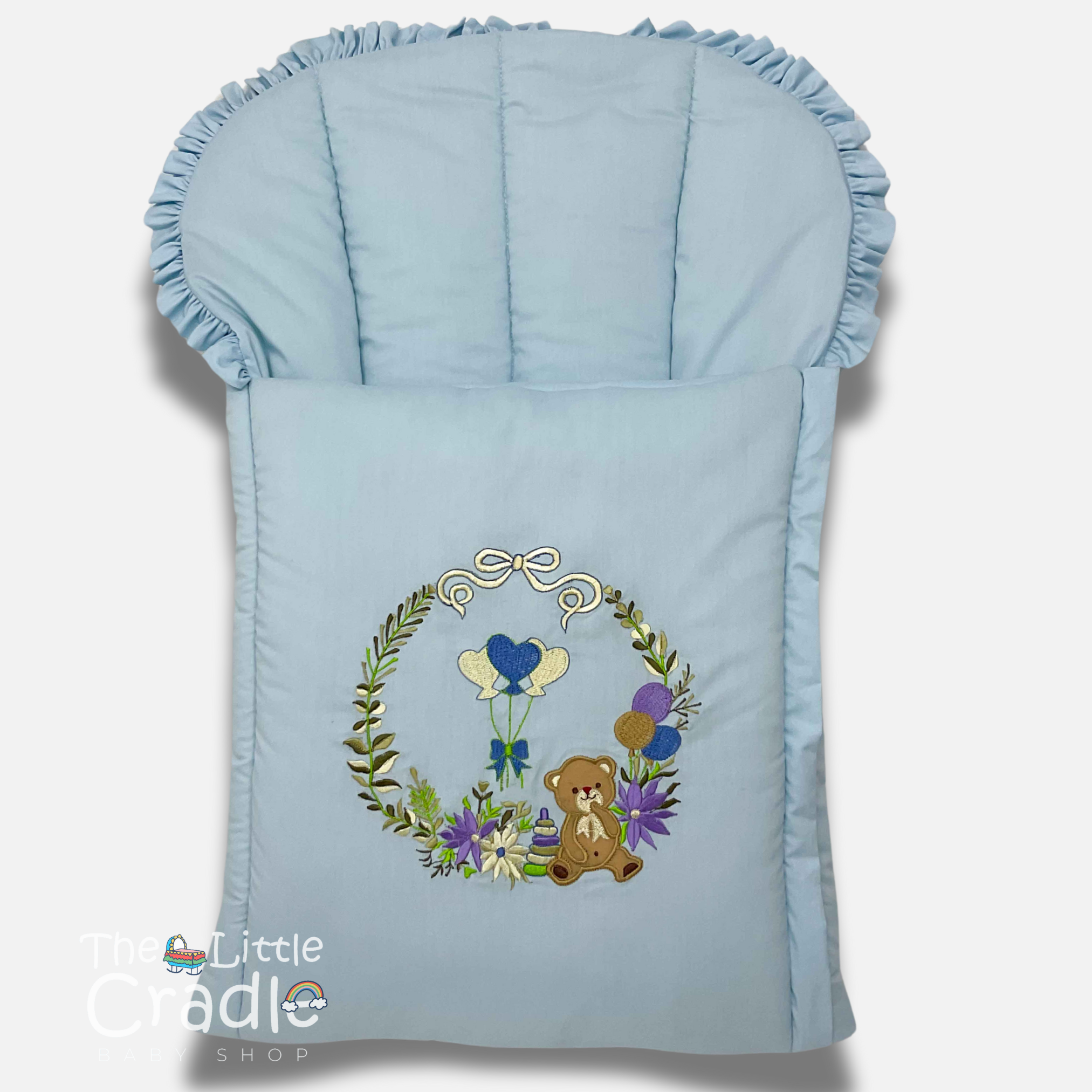 Classic Nest- Aqua Blue Teddy