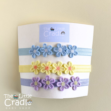 Baby Flower Headbands - F-09 Pack of 3