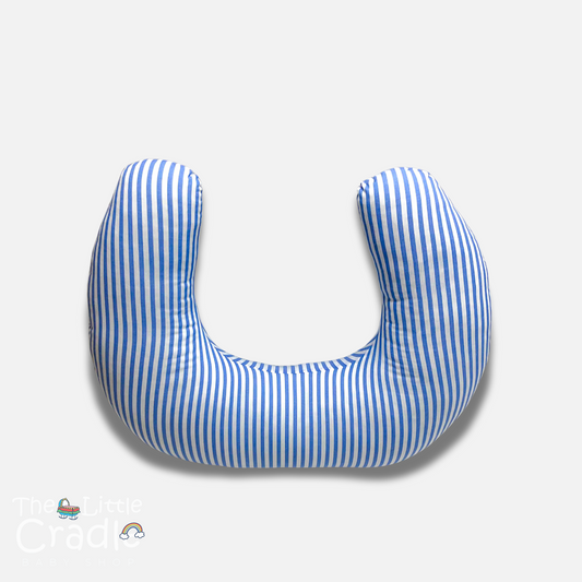 Nursing Pillow - Light Blue Stripes