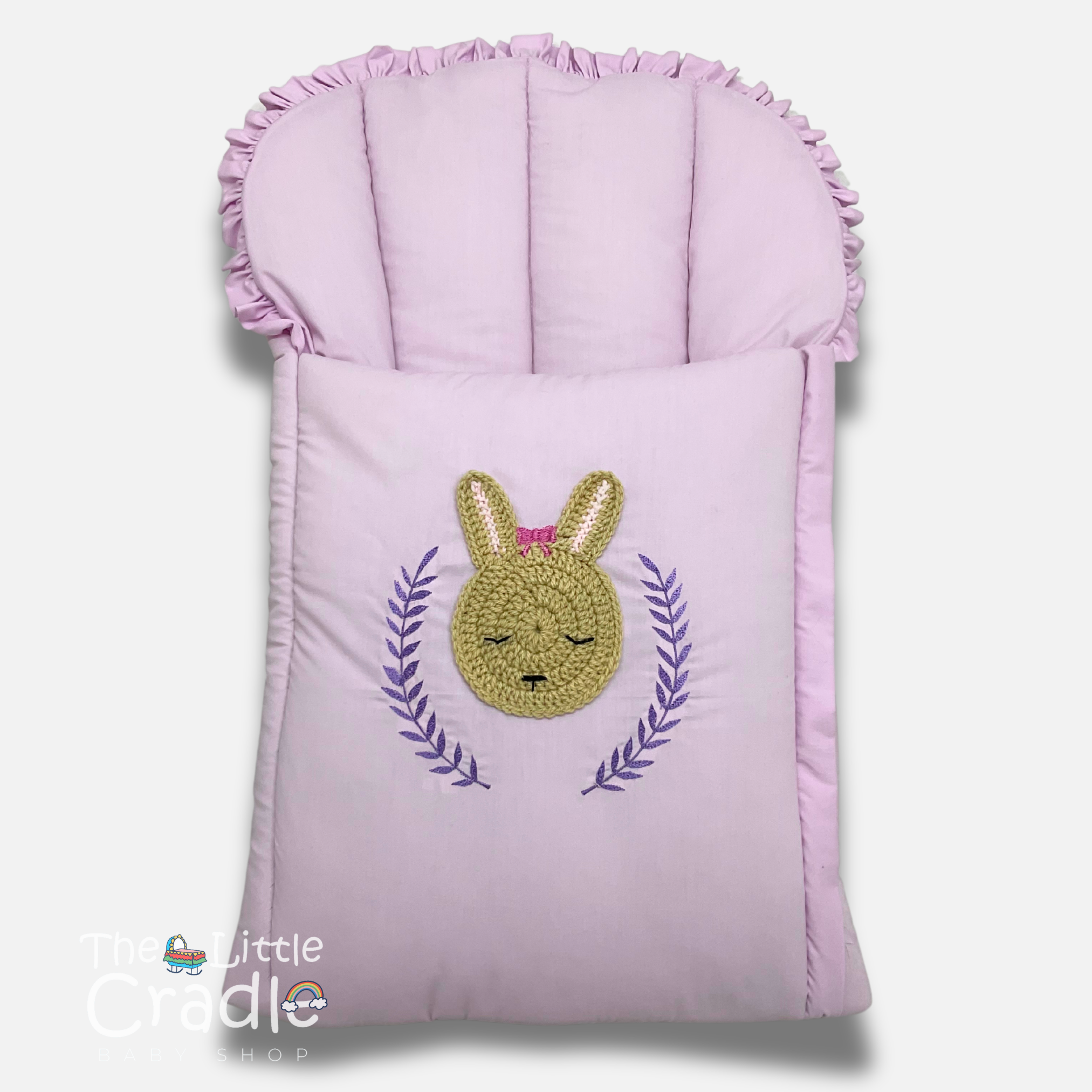 Classic Nest- Crochet Lilac Bunny
