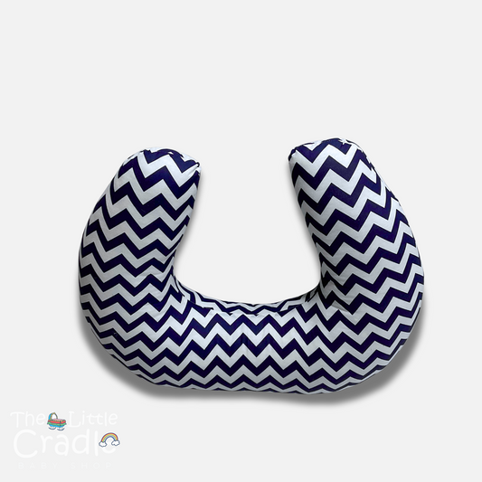 Nursing Pillow - Chevron Blue