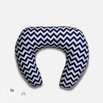 Nursing Pillow - Chevron Blue