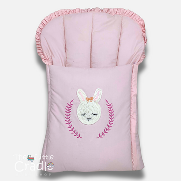 Classic Nest- Crochet Pink Bunny