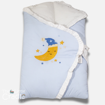 Classic Nest- Embroidered Moon Blue