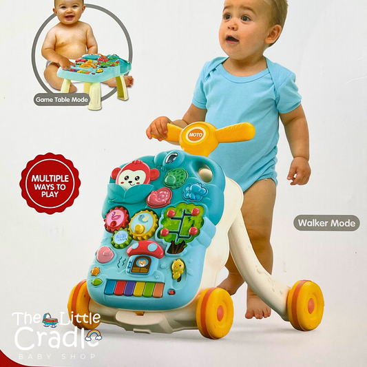 Baby Music Walker – 2-in-1 Educational Push Walker & Activity Table