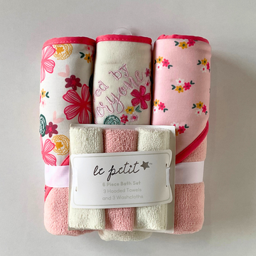 Hooded Towel Set + Facetowels- HT-08