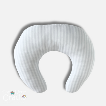 Nursing Pillow - Light Grey Stripes