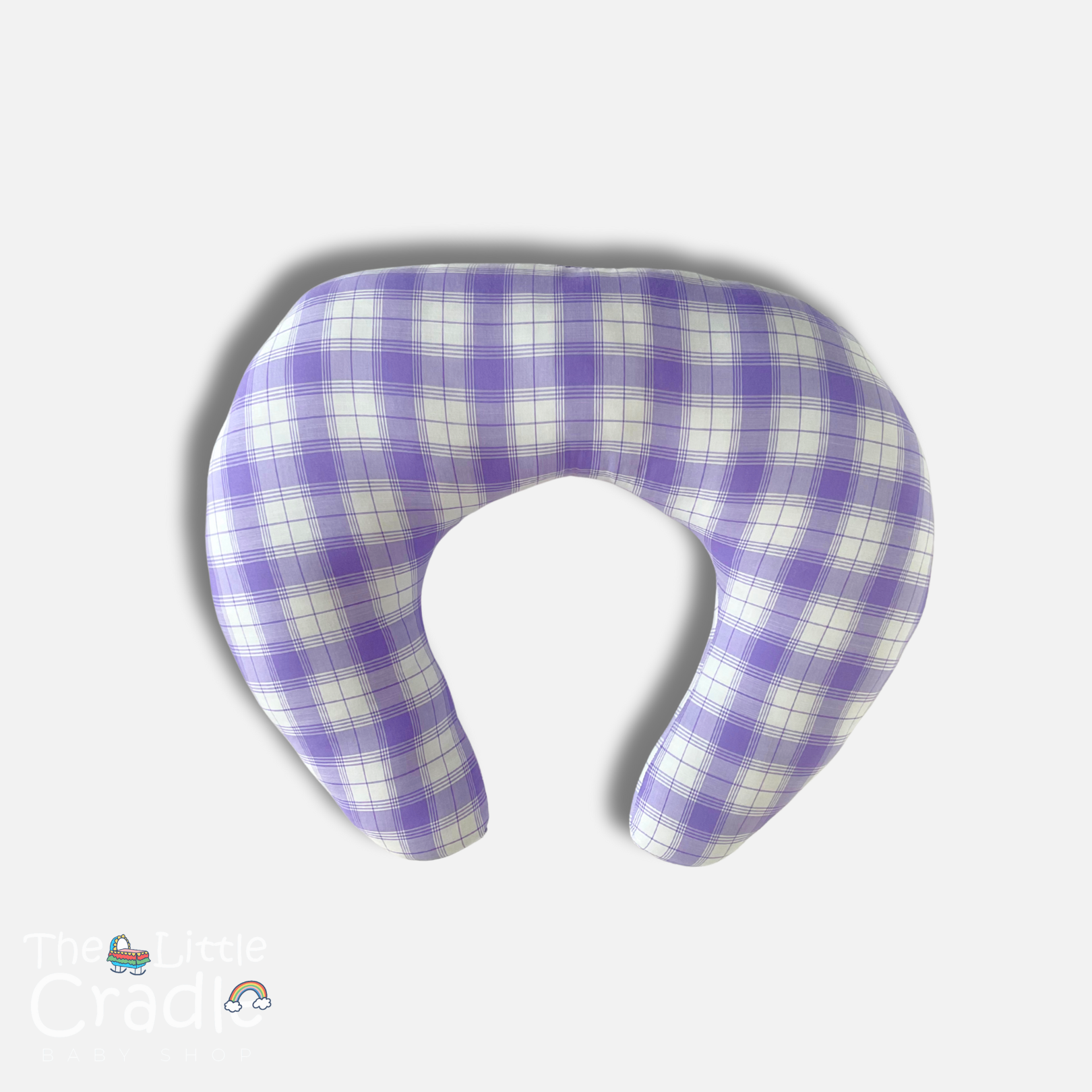 Nursing Pillow - Purple Checks