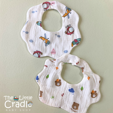 Cotton Bibs- Pack of 2 B17
