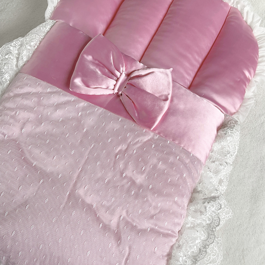 Venetian - Dark Pink/Mauve Silk Dots
