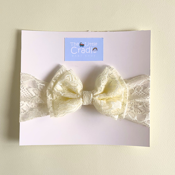 Fancy Double Bow Lace Headbands - D-01
