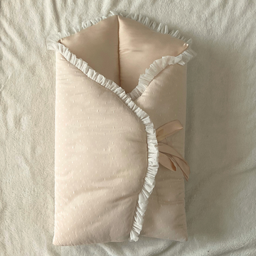Aqiqah - Peach Dots Silk