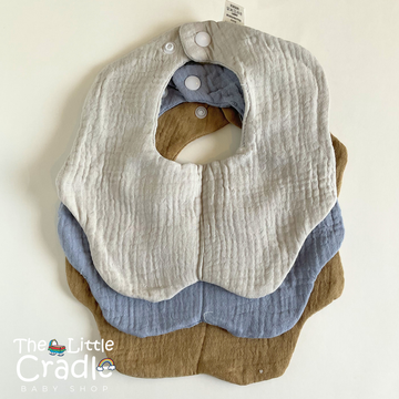 Flower Petal Baby Bibs - B39 Pack of 3