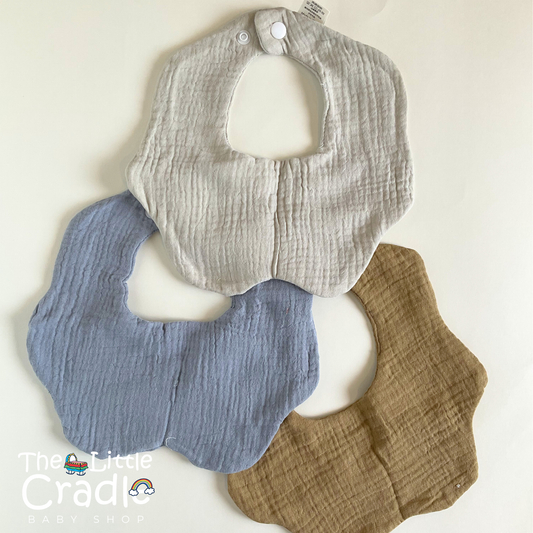 Flower Petal Baby Bibs - B39 Pack of 3