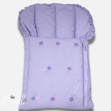 Classic Nest- Embroidered Flowers-Lilac