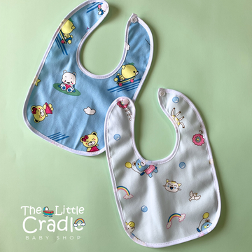 Cartoon Bibs-Pack of 2 B02