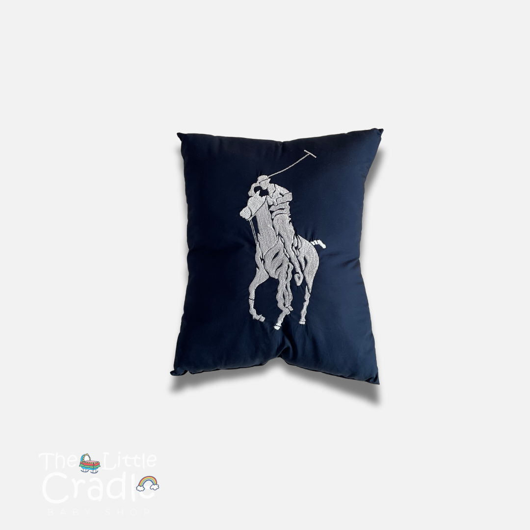 Signature Pillow - Blue Polo