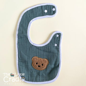Muslin Teddy Cotton Bibs - B31