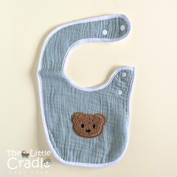 Muslin Teddy Cotton Bibs - B32