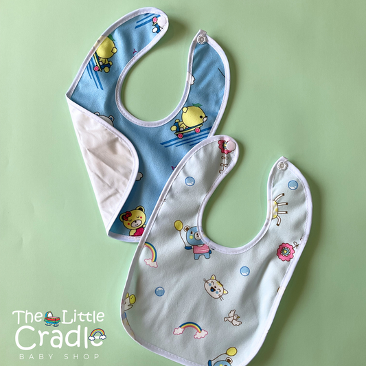 Cartoon Bibs-Pack of 2 B02