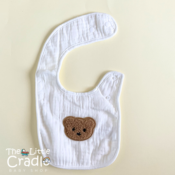 Muslin Teddy Cotton Bibs - B34