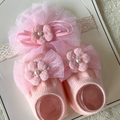 Headband & Socks Set - Pink