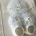 Headband & Socks Set - White