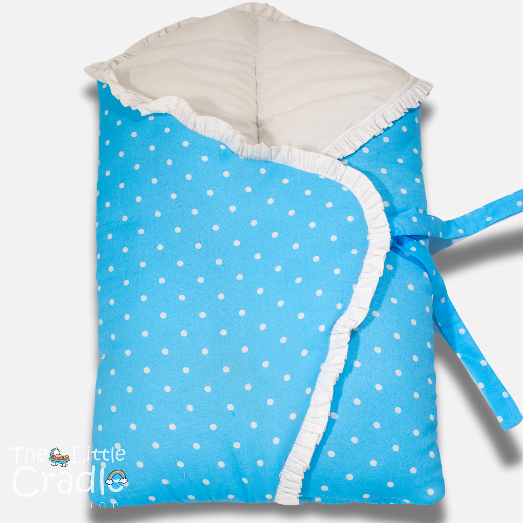 Classic Nest- Bright Blue Polka Dots