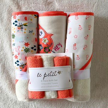 Hooded Towel Set + Facetowels - HT-13