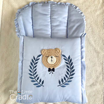 Classic Nest- Crochet Blue Bear