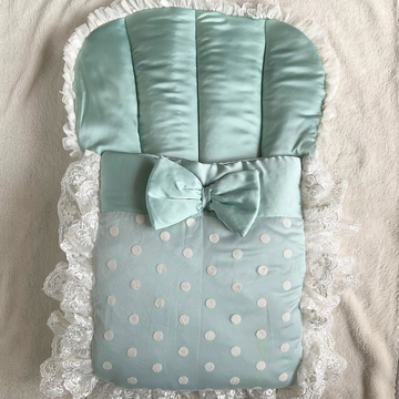 Venetian - Green Silk Polka Dots