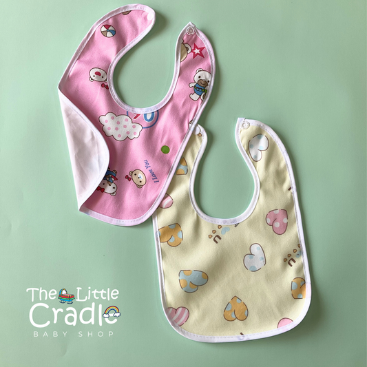 Cartoon Bibs-Pack of 2 B06