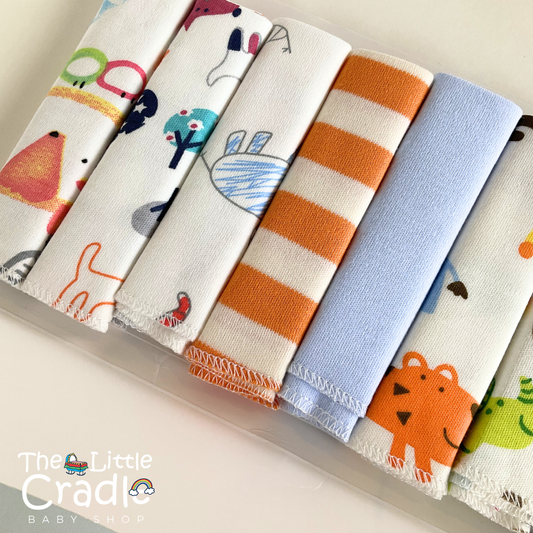 Burp Cloths - B02 Pack of 8