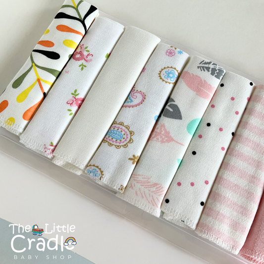 Burp Cloths - B03 Pack of 8