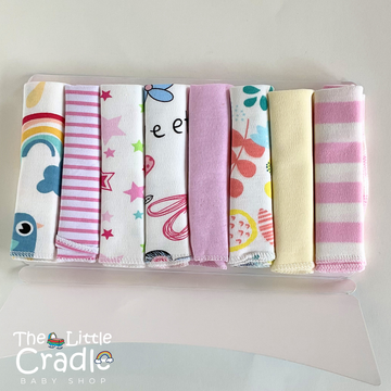Burp Cloths - B04 Pack of 8