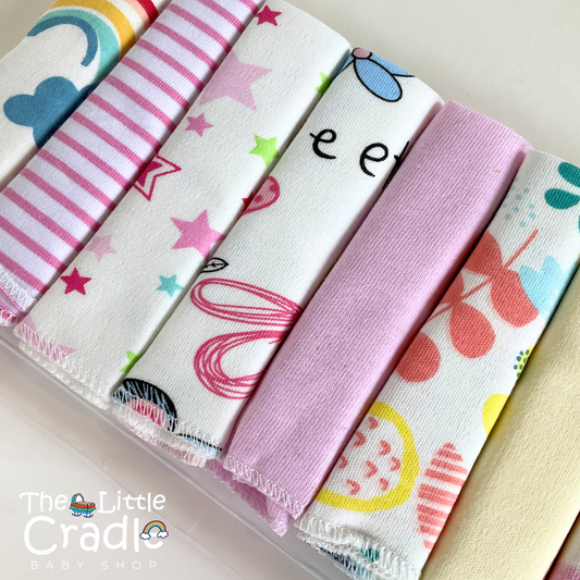 Burp Cloths - B04 Pack of 8