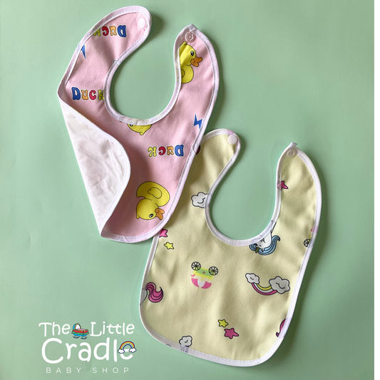 Cartoon Bibs-Pack of 2 B07