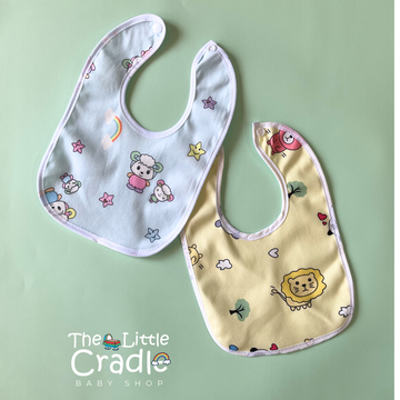 Cartoon Bibs-Pack of 2 B08